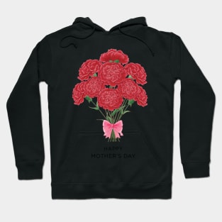 Carnation Bouquet for Mother Hoodie